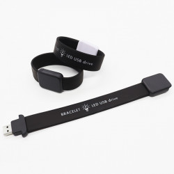 Pendrive ER BRANSOLETKA z LED logo BT104L Plastikowo - Silikonowy