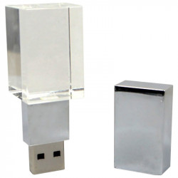 Pendrive ER CLASSIC CCP912 Metalowo - Szklany z podświetlanym logo