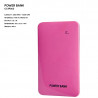 Plastic ER CLASSIC CC1P063 Power Bank with logo printing