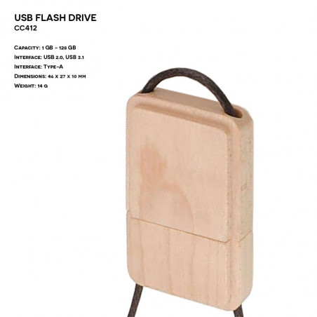 Pendrive ER CLASSIC CC412 Drewniany
