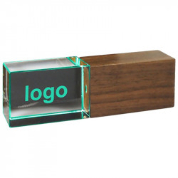 Pendrive ER CLASSIC CCP940 Drewniano - Szklany z podświetlanym logo