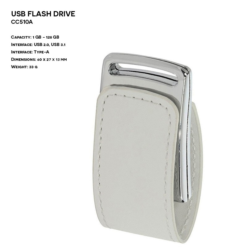 Pendrive ER CLASSIC CC3510 Skórzany z logo