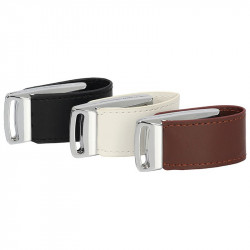 Leather ER CLASSIC CC510B Pendrive with logo embossing