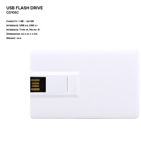 Plastic ER CARD CD105LLB MICRO B OTG Pendrive