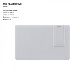 Plastic ER CARD CD107 Pendrive with printing