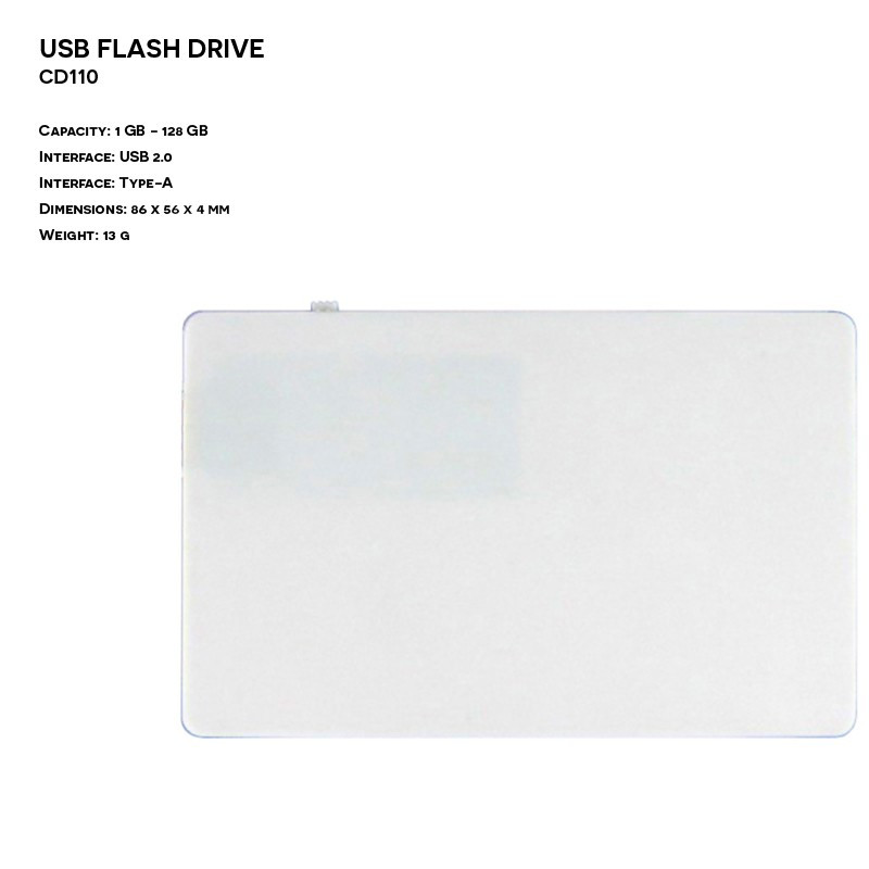 Plastic ER CARD CD110 Pendrive