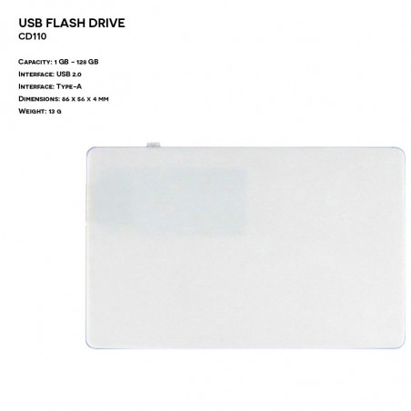 Plastic ER CARD CD110 Pendrive