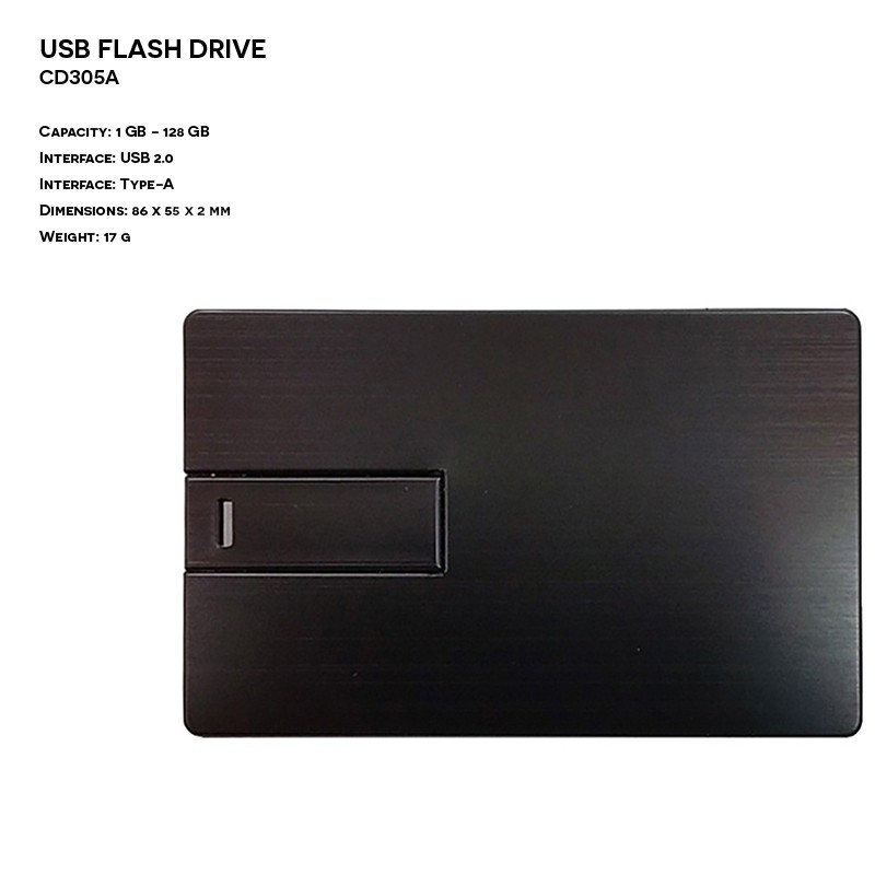 Metal ER CARD CD305A Pendrive with engraved logo