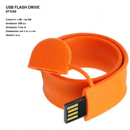 Pendrive ER BRANSOLETKA BT105 Silikonowy z nadrukiem logo