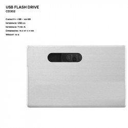 Pendrive ER KARTA CD302 Metalowy z grawerem logo