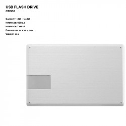 Pendrive z logo ER KARTA CD308 Metalowy