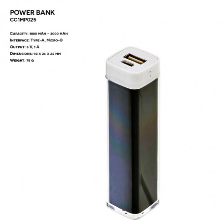Power Bank ER CLASSIC CC1MP025 Plastikowy z logo