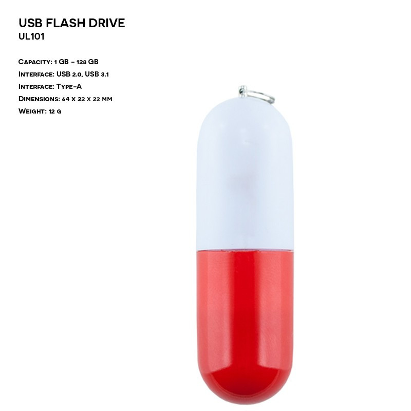 Pendrive ER KAPSUŁKA UL101 Plastikowy z logo
