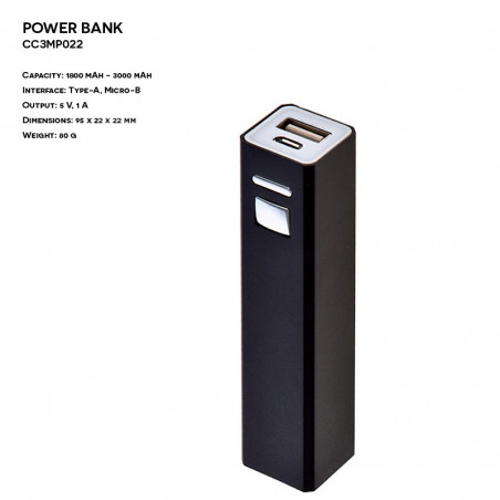 Power Bank ER CLASSIC CC3MP022 Metalowy z Twoim logo