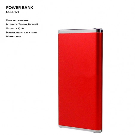 Reklamowy Power Bank ER CLASSIC CC3P121 Metalowy