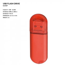 Transparent Plastic ER CLASSIC CC107 Pendrive