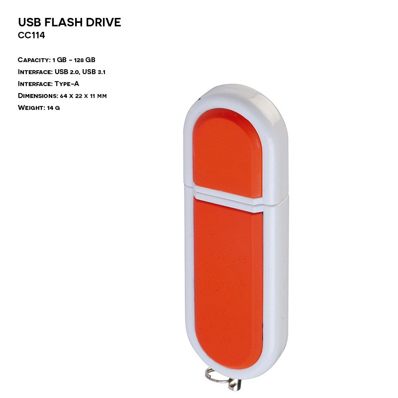 Dwukolorowy Pendrive ER CLASSIC CC114 Plastikowy