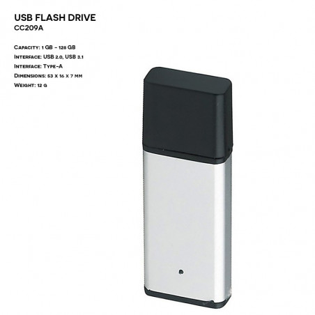 Pendrive ER CLASSIC CC209A Plastikowo - Metalowy