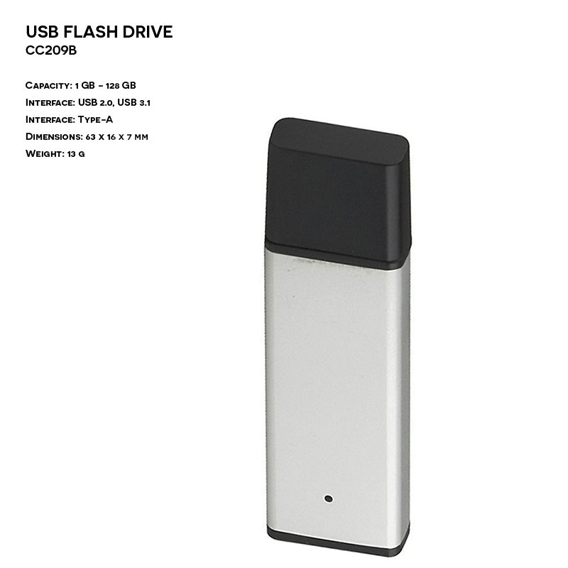 Pendrive ER CLASSIC CC209B Plastikowo - Metalowy