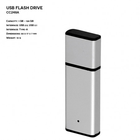 Pendrive ER CLASSIC CC248A Plastikowo - Metalowy