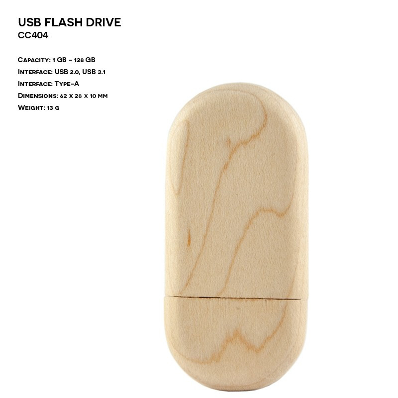 Wooden ER CLASSIC CC404 advertising Pendrive