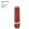 Leather ER CLASSIC CC3503 Pendrive with debossed logo