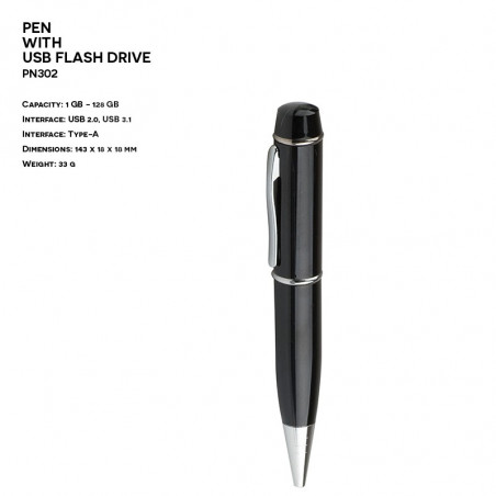 Pendrive ER DŁUGOPIS PN302 Metalowy