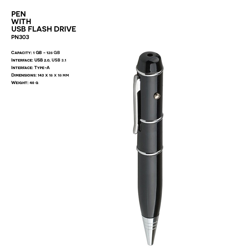 Pendrive ER DŁUGOPIS PN303 Metalowy