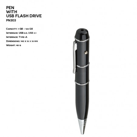 Pendrive ER DŁUGOPIS PN303 Metalowy