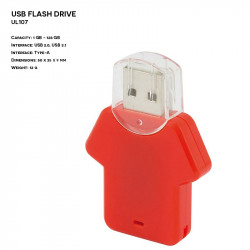 Plastic ER T-SHIRT UL107 Pendrive with logo printing