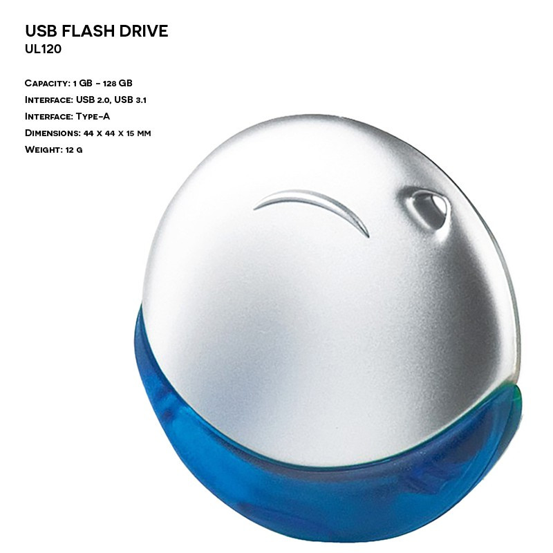 Okrągły Pendrive ER KOŁO UL120 Plastikowy